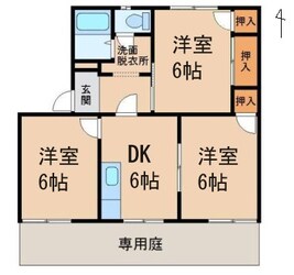 タウニィ梅原Ⅰの物件間取画像